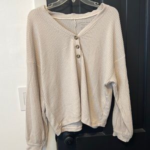 American Eagle Womens swoop neck sweater.